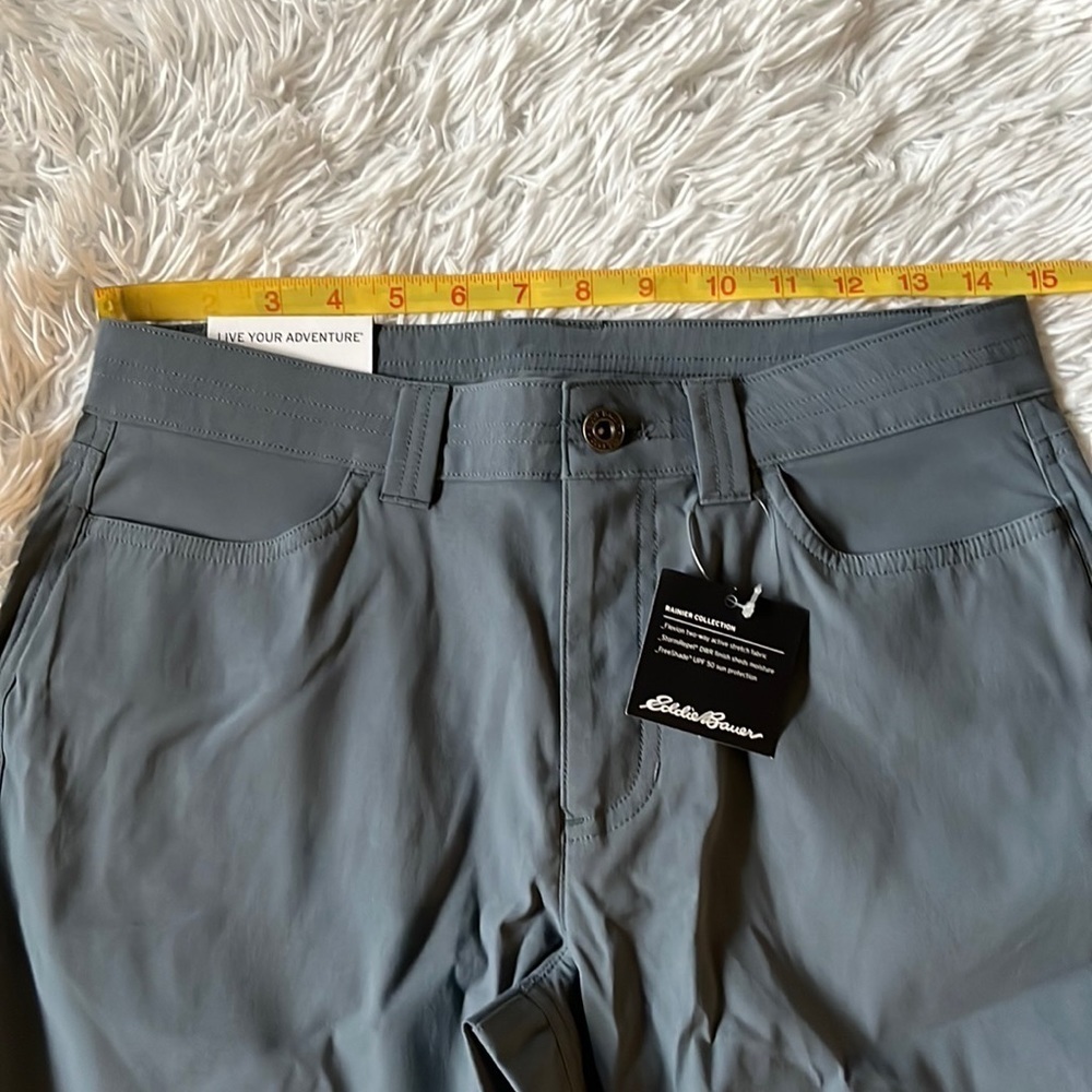Eddie Bauer Women's Rainier Pants straight pant graphite size 4 - Picture 6 of 14